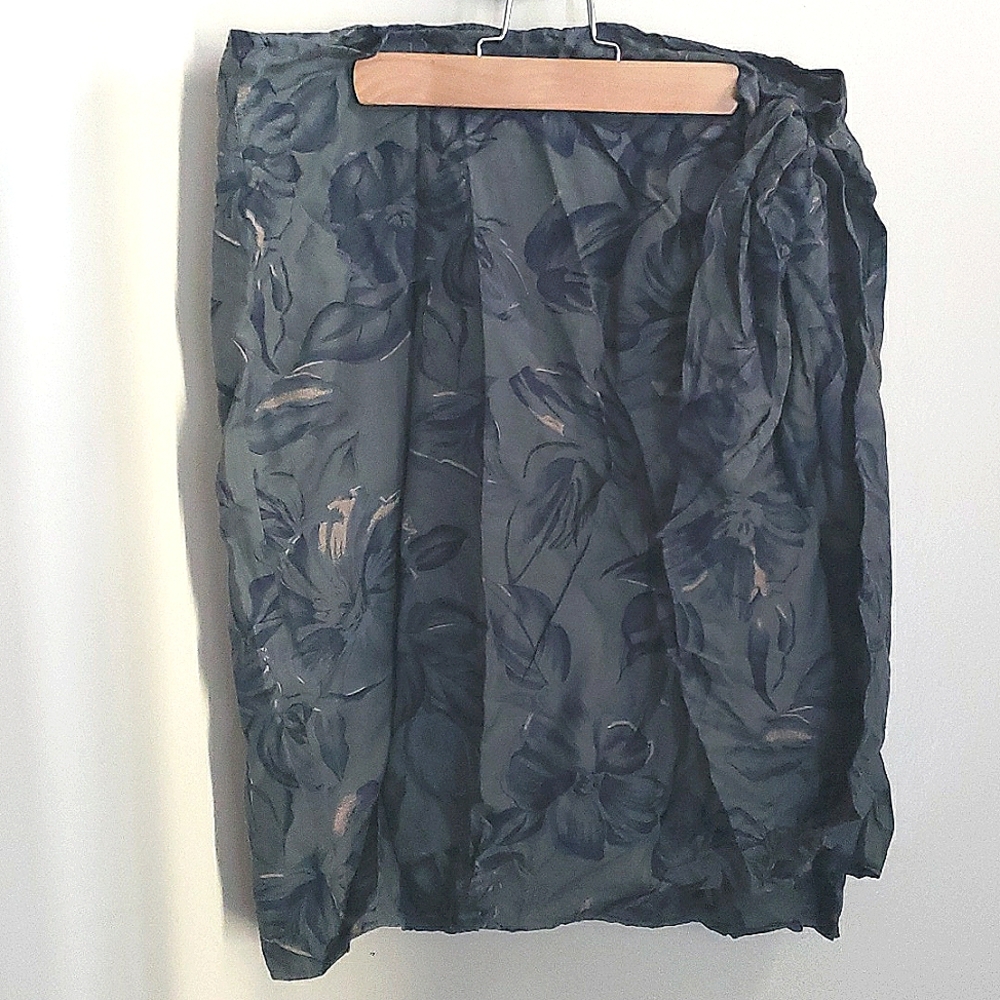Silk Icon Wrap Skirt
